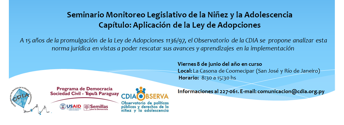 Seminario Monitoreo Legislativo de la Niñez y la Adolescencia
